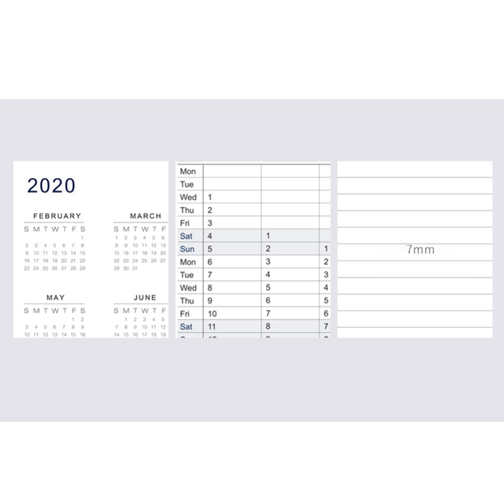 notepad notebook To Do List School Office Supply Student Stationery Diary Journal Planner calendar for 48 Sheets