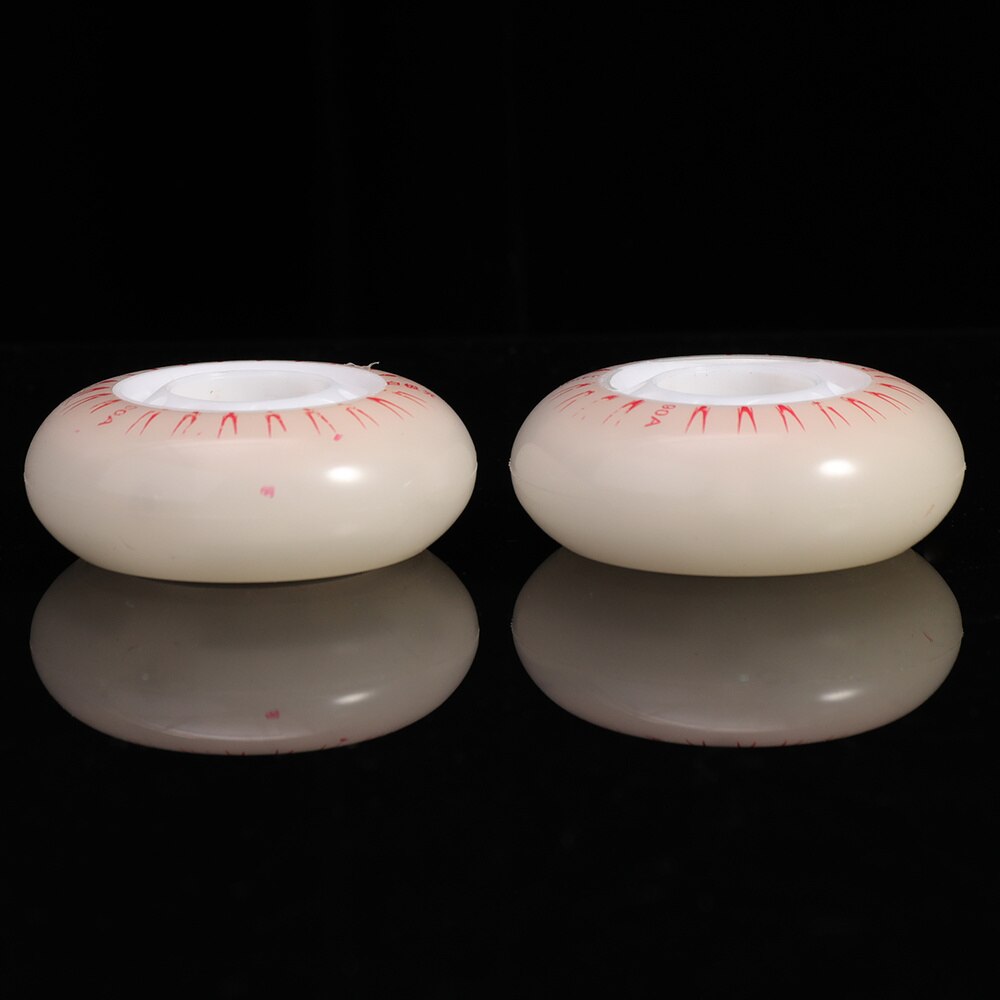 4 Uds patines de hielo ruedas luminosas PU ruedas intermitentes hermosas patines de hielo decorativos ruedas luminosas (luz colorida 60mm, sin