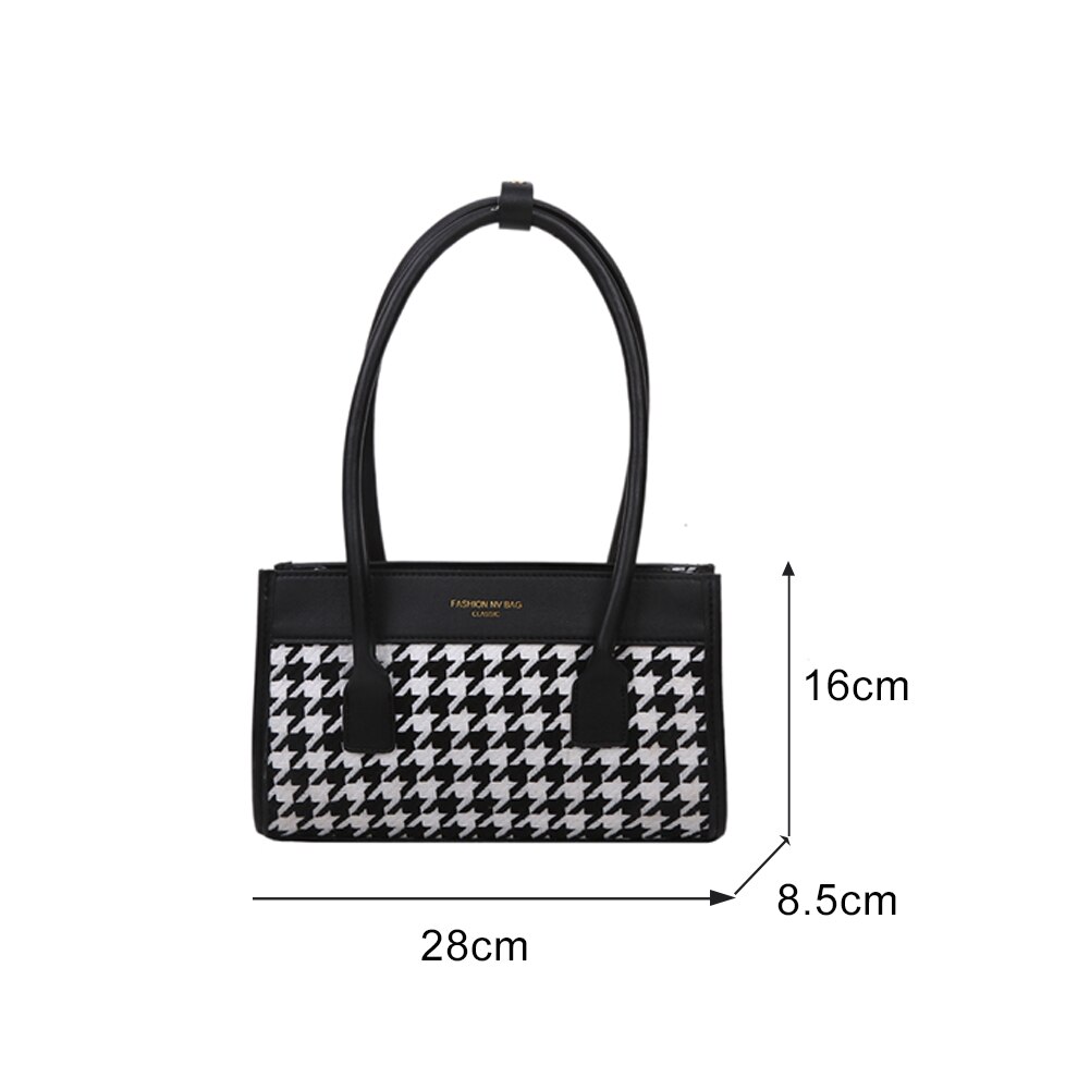 Frauen Schulter Tasche Handtasche Totes PU Leder Plaid Spleißen Weibliche Reise Unterarm oben-griff Taschen Bolso Mujer