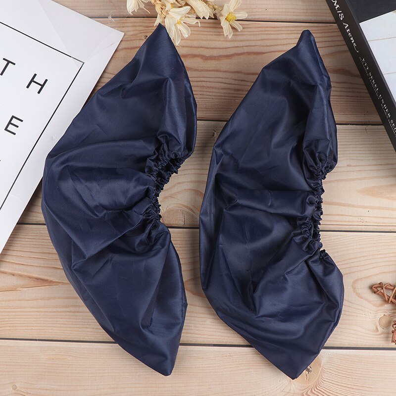 1Pair Reusable Thicken Elastic Shoe Cover Home Indoor Antiskid Overshoes Student Machine Room Bird Dust Proof Feet Covers: Auburn