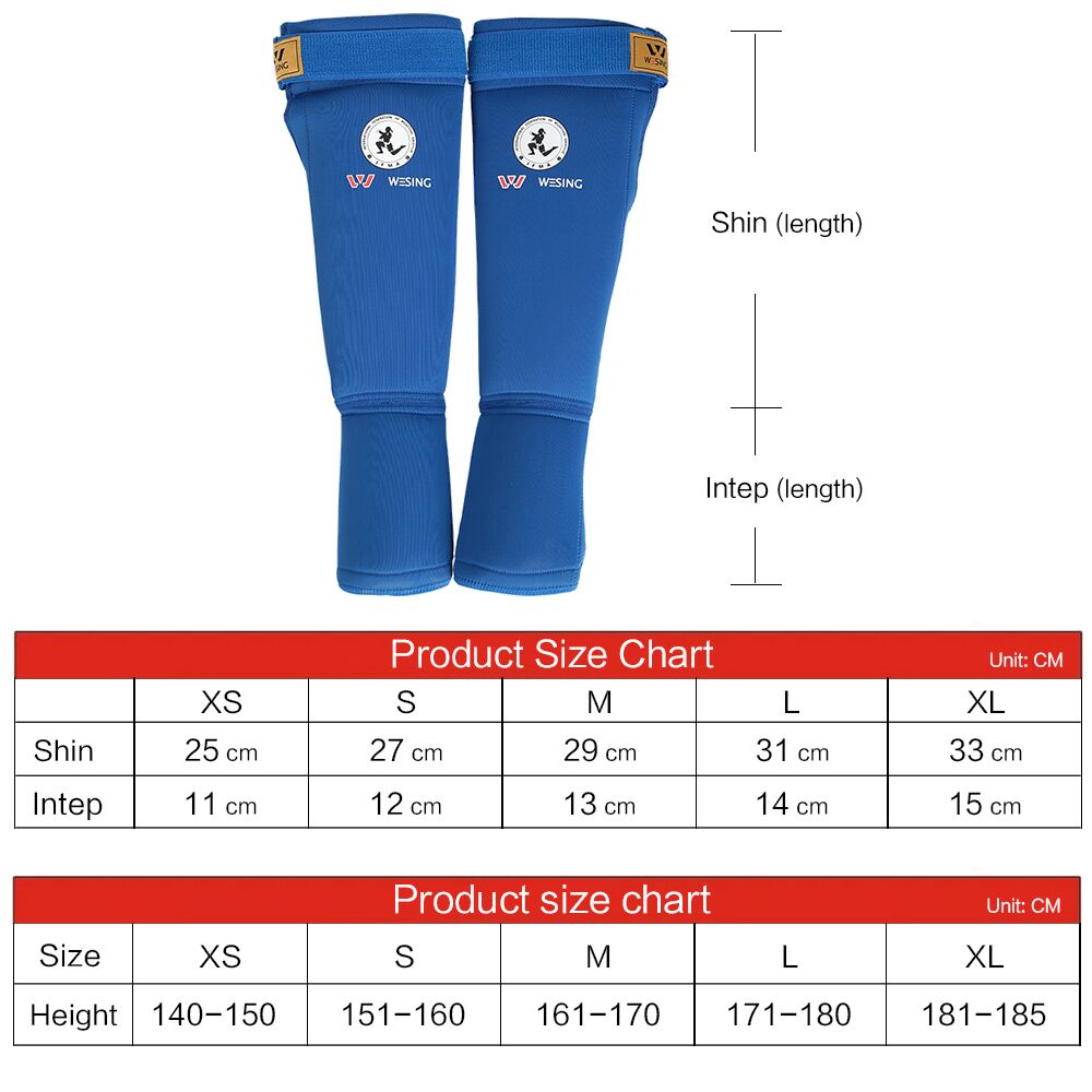 Wesing Muay Thai boxing shin guards IFMA Approved muay thai shin and instep guards for competition training