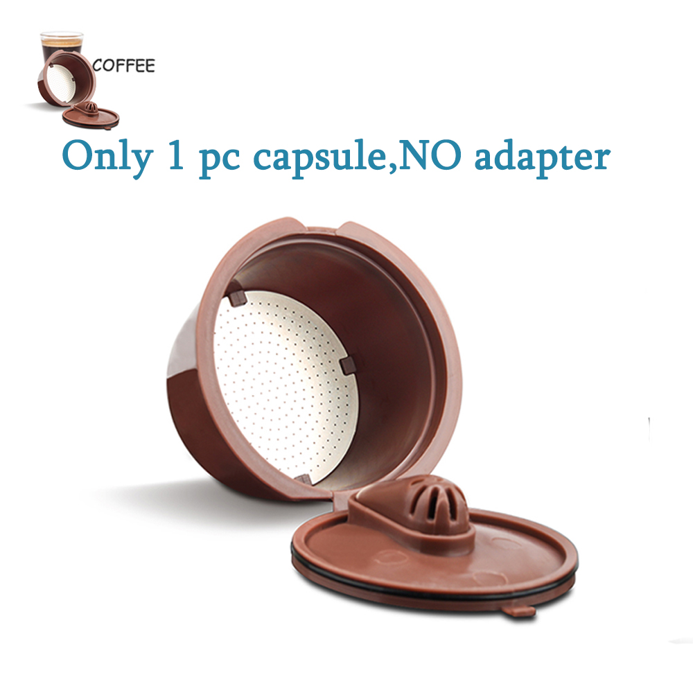 Adattatore per caffè ICafilas Adattatore per capsula riutilizzabili Dolce gusto con accessori per macchine da caffè Genio S ottavino: Argento