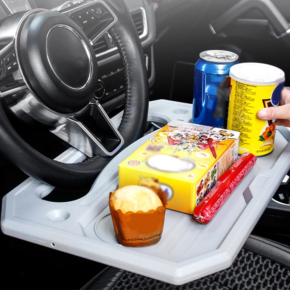 Universal bil laptop skrivebord universal bil bærbar stander notebook skrivebord rat bakke bord mad drikke holder stand