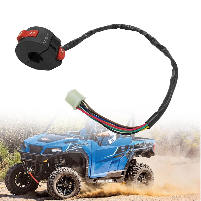 ATV Light Button Switch 3 Function Left Handlebar Switch Assembly For 50/70/90/110/125CC ATV Quad Dirt Bike ATV Accessories