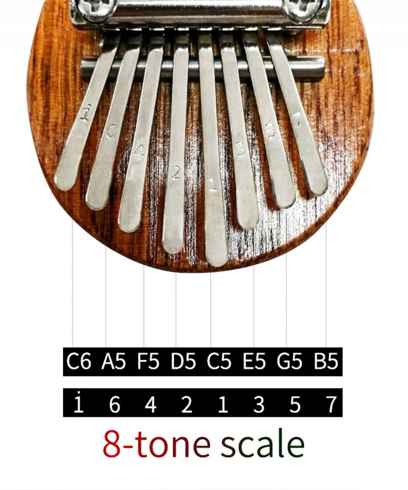 8 Key Mini Kalimba Exquisite Finger Thumb Piano Marimba Musical Good Accessory Pendant Finger Keyboard Musical Instrument