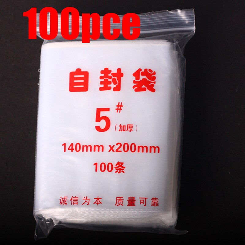 Plastikowa torba, szczelnie zamykana torebka, opakowanie strunowe, pe małe przezroczyste zagęszczane torby, plastikowa żywność zaplombowana konserwacja, worek robić pakowania, duża: 14x20cm