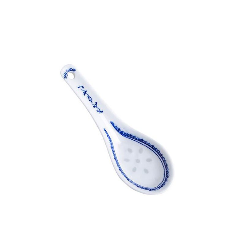 China Chinese Style Ceramic Spoon Blue And White Soup Spoons Chinese Porcelain Ceramics Spoon Kitchen Tableware: C