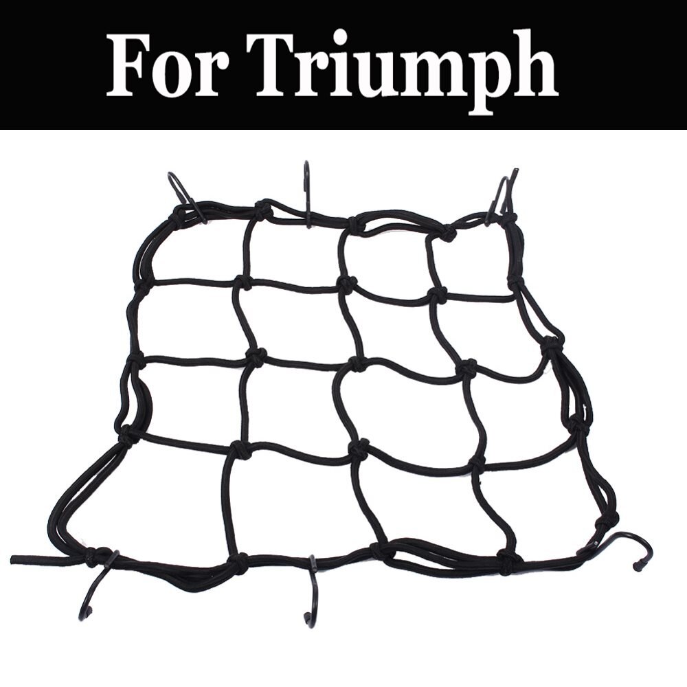Bungee Cord Cargo Net Motorcycle Helmet Mesh For Triumph Tiger 800 Daytona 675 675r Scrambler Thruxton Bonneville T100