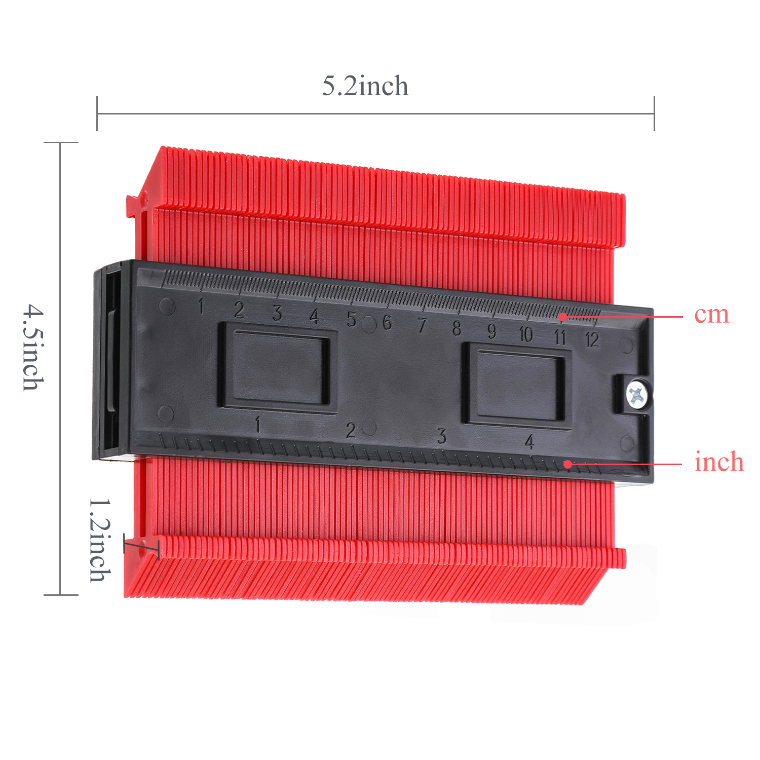 5 pollici di Plastica Calibro Contorno Copia Duplicatore Calibro Standard di 5 Larghezza Legno Marcatura Strumento di Piastrelle Laminato Piastrelle Strumento Generale