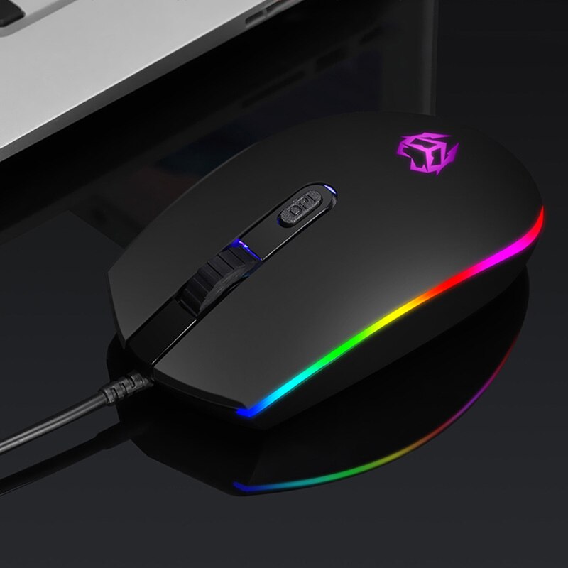 1600DPI RGB Optical USB Wired Gaming Mouse 4 Buttons Pro PC Gamer Mice