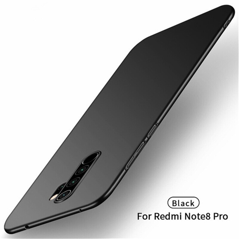 Per Xiaomi Redmi Nota 8 Caso Pro Ultra Sottile Dura Del Respingente di Caso Della Copertura Posteriore Del Telefono Per La Nota Redmi 8 Pro per Xiaomi Redmi Nota 8 Pro: For Redmi Note 8 / Black