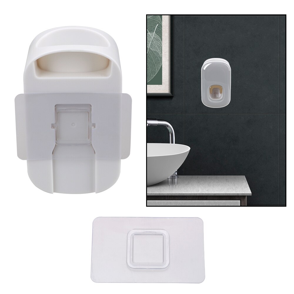 Hilife wandmontage badkamer tandenborstelhouder gereedschap tandpasta dispenser badkameraccessoires tandpasta knijpers
