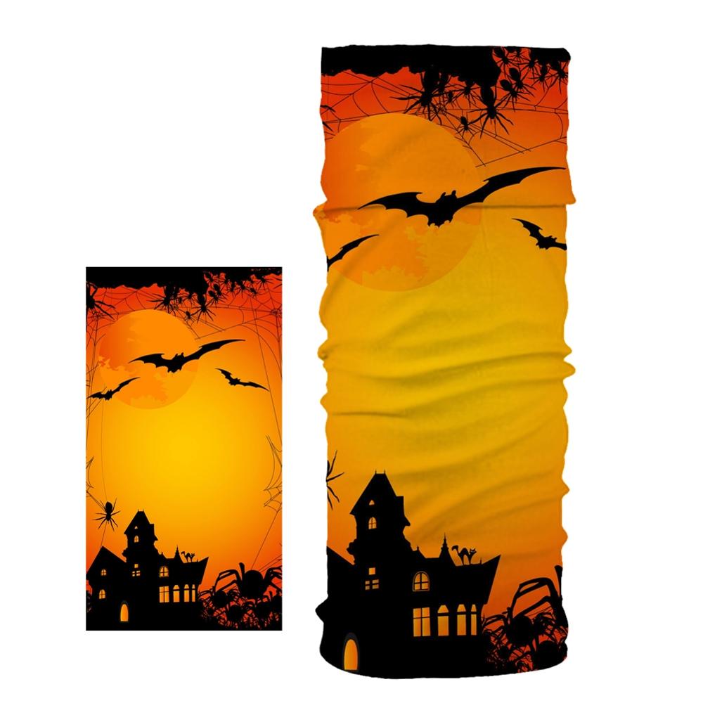 Stofdichte hoofdband halloween pompoen polyester unisex biker magische buis hoofdband naadloze hoofdband coole hoofdband sport hoofdband: 04