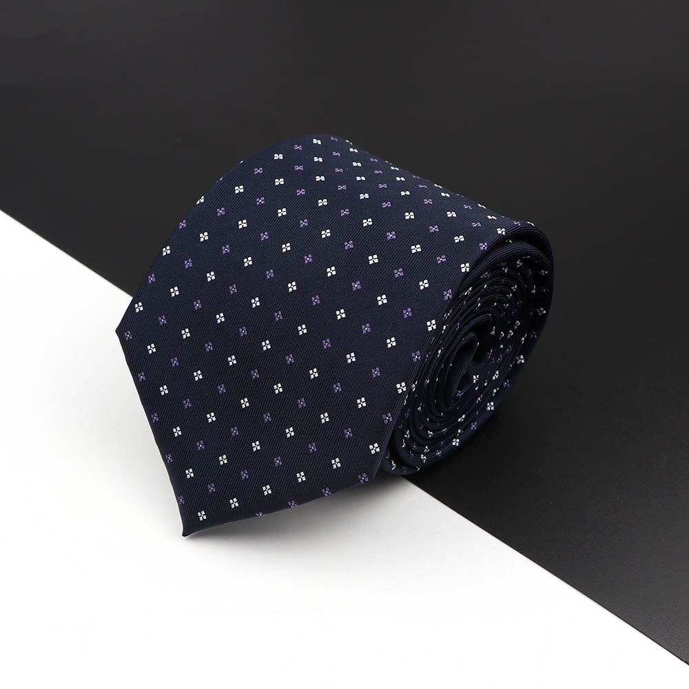 Polyester slips til mænd forretningsmøde gravatas homens mænds formelle #39 8cm stribet slips dagligt jakkesæt tilbehør: 13