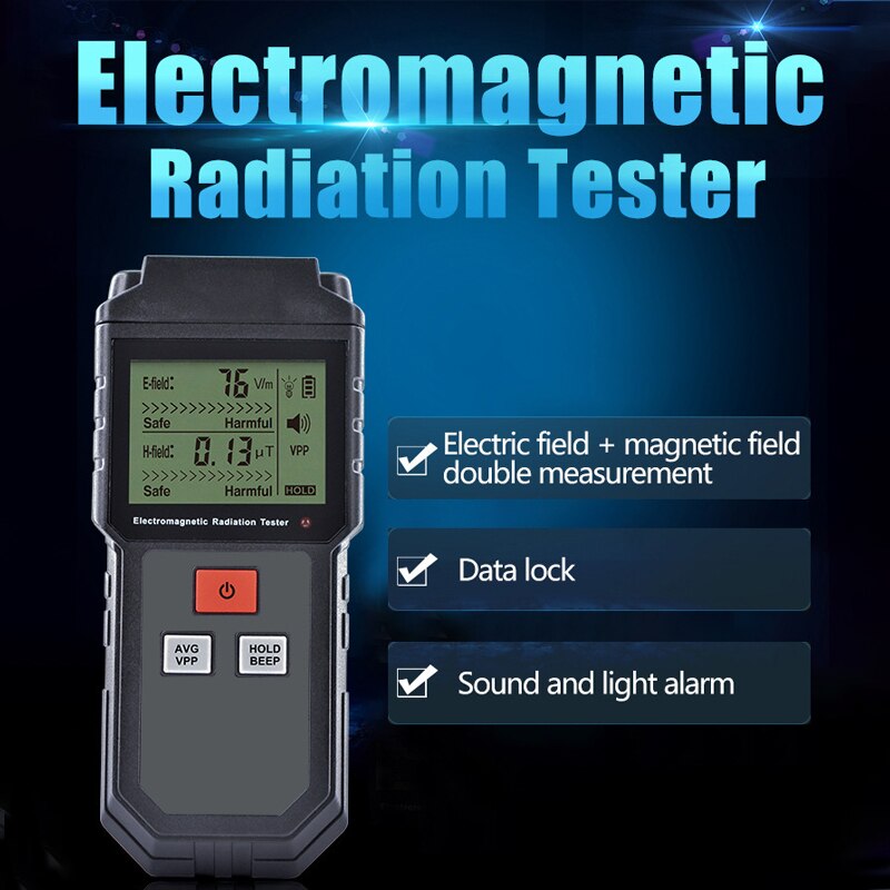 Electromagnetic Radiation Detector EMF Meter High Accuracy Radiation Dosimeter Monitor EMF Tester tools