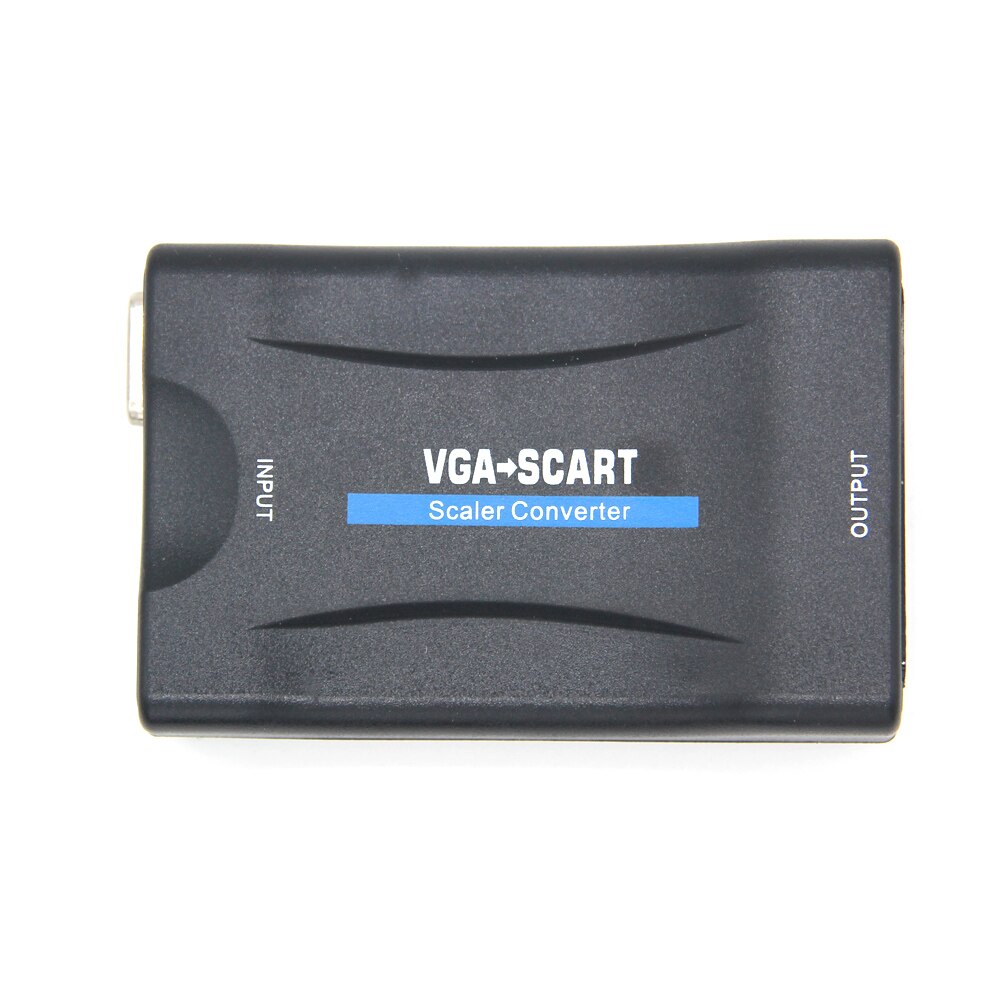 VGA to SCART Video Audio Converter Adapter Conversor Digital for TV Signaling Adapter Connector With dfor TV