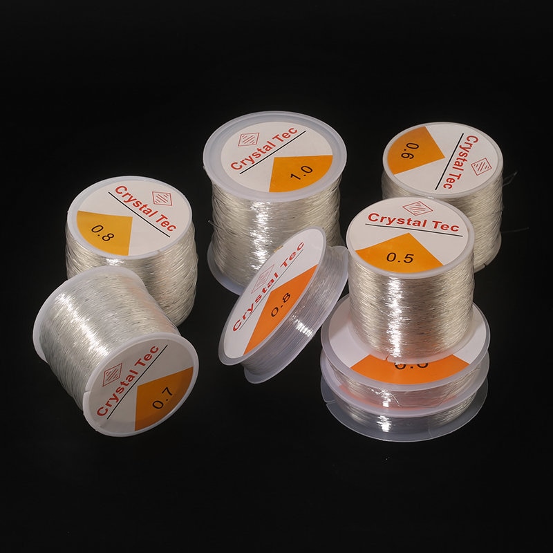 0.5-1.0mm przewód elastyczny koraliki na nitkach rozciągliwy sznurek Fibre Crafting Line do tworzenia biżuterii DIY koraliki Pony koraliki bransoletki