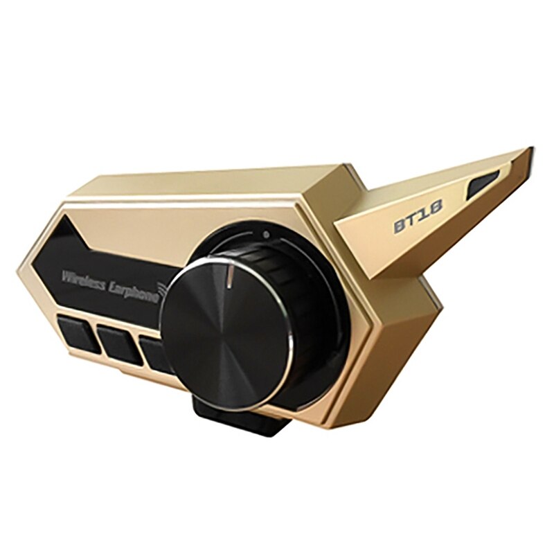 BT18 Moto Intercom Bluetooth V5.0 Helmet Headset Stereo Helmet Earphone with Handsfree Motorcycle FM Radio Headsets