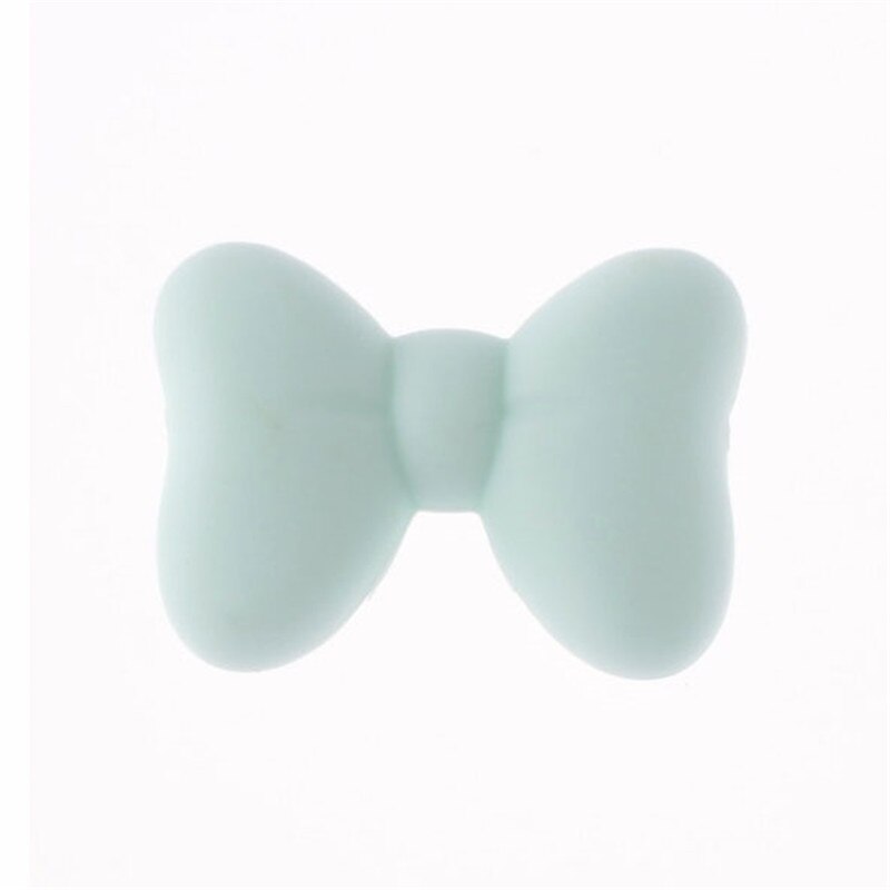 Anneau de dentition en Silicone à nœuds | Perles pour bébé, bricolage, perle d'infirmière, bijoux Chewable Silicone bébé, perles de dentition: 147mint green
