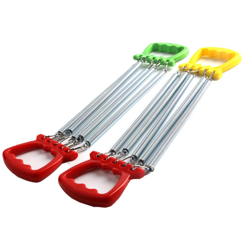 Children Spring Rally chest expander Forearm Training Exerciser Hand Grips Strength Arm Bodybuilding Expander Fitness: red