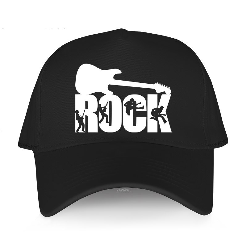 European unisex ROCK letter baseball cap printing Guitar lover Dad hat men and women cap outdoor sun hat Snapback hats