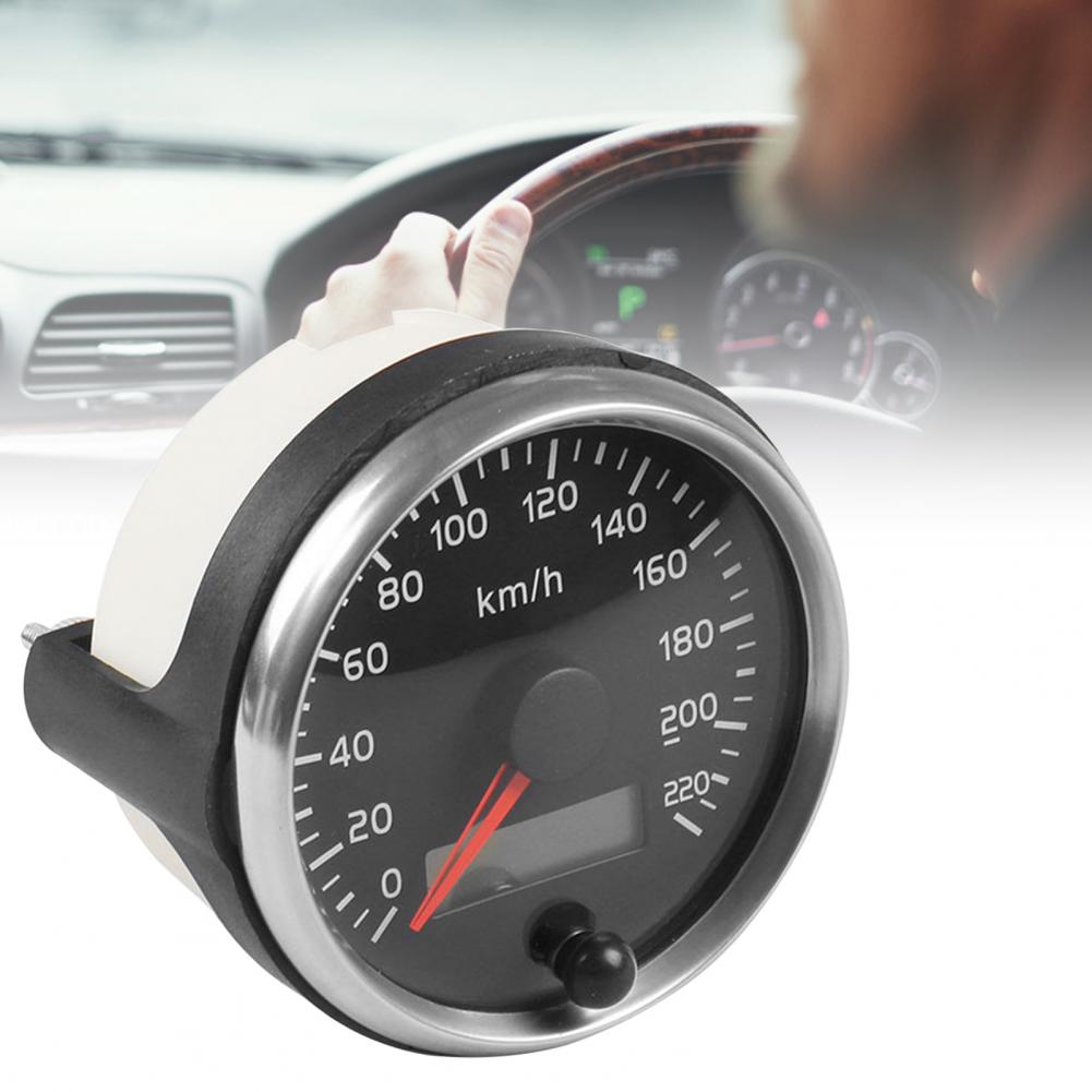 55% Speedometer Rust-proof 2 In 1 ABS Universal 85mm Speedometer for Outdoor 12/24(v) 2 Inch