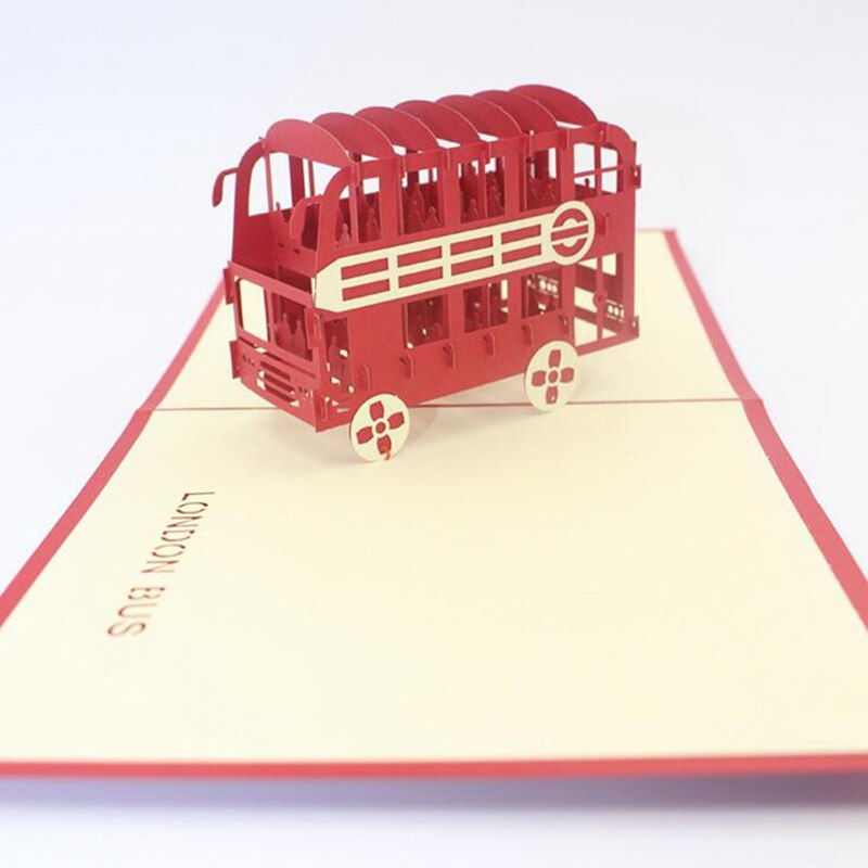 3D Cute Pop-Up Cards Happy Birthday Card For Kids Baby Shower Wife Husband Women Cartoon Hand-cut Paper Carving: style4