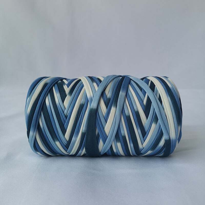 Tshirt Katoen Regenboog Garen Voor Breien Diy Zachte Wol Gehaakte Tas String Sectie Geverfd Gekleurde Weven Draad Puffy Chunky 300G: 6