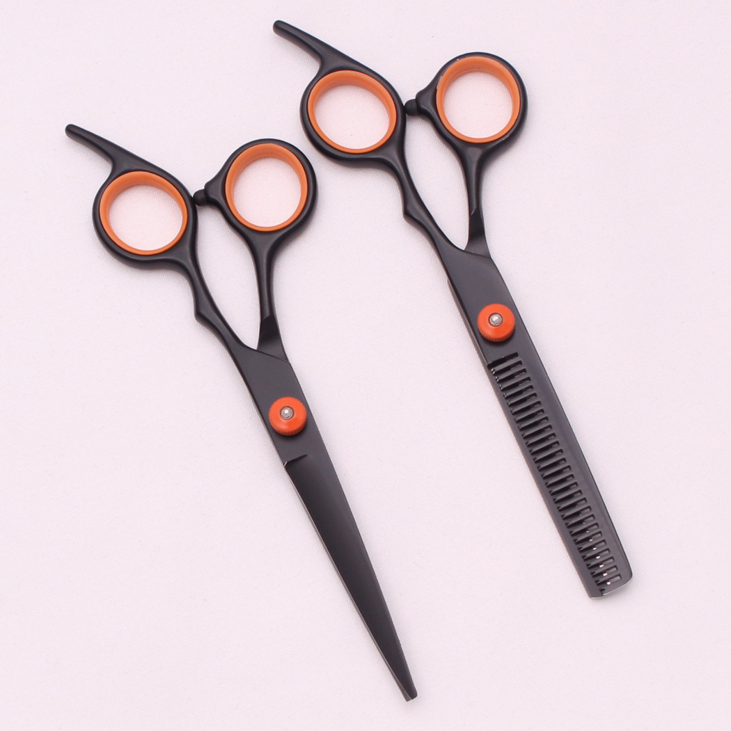 Tijeras de pelo de 6,0 pulgadas, tijeras de corte profesionales, adelgazamiento, peluquería, corte de pelo, peine, juegos de maquinillas de afeitar, salón, peluquero y hogar, triangulación de envíos