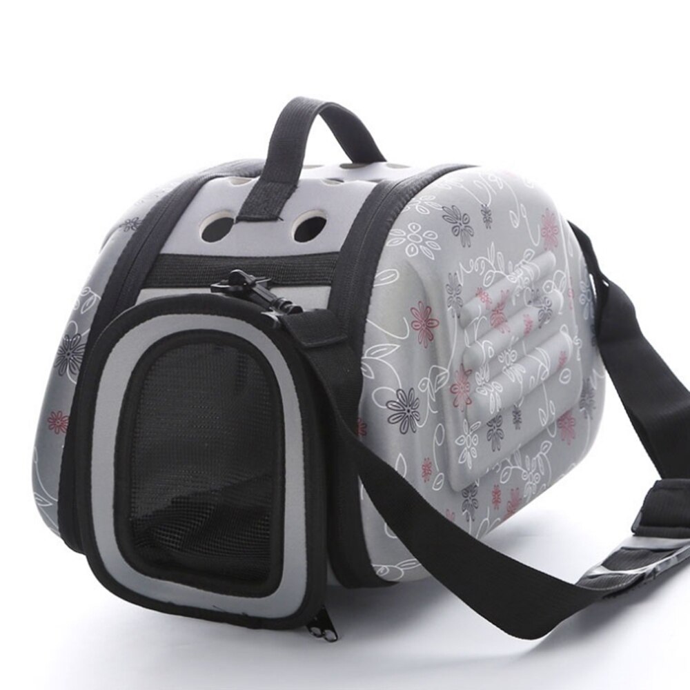 EVA animal transport bag Portable Pet Carrier Bag, carrying for cats, Pet Travel Bag, Shoulder Dog Bags for Puppies: gray / S