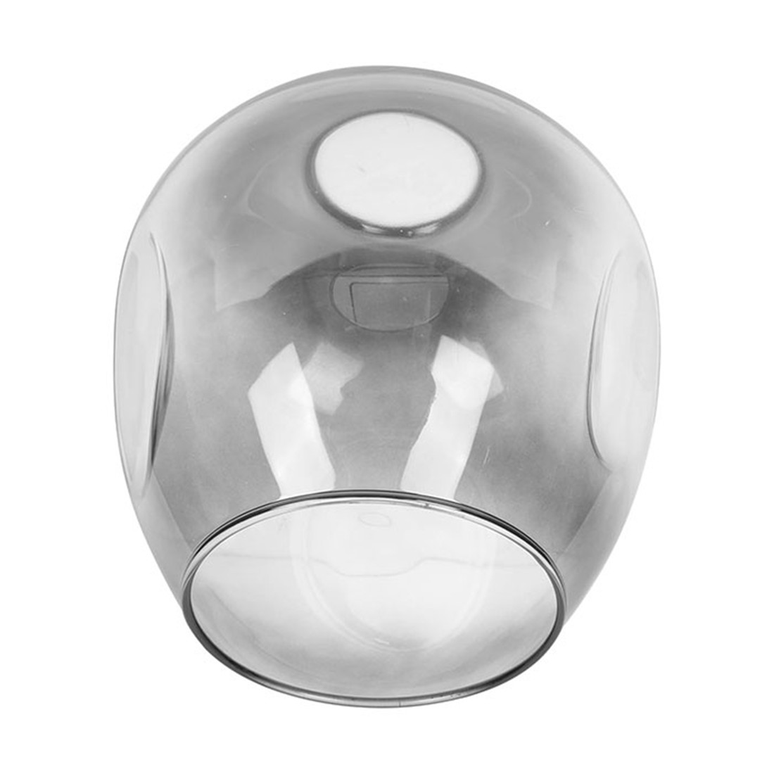 Fading Grey Handblow Art Glazen Lampenkap Hanger Plafond Kroonluchter Wandkandelaar Licht Vervanging Ovaal Grijs Glazen Kap Armatuur