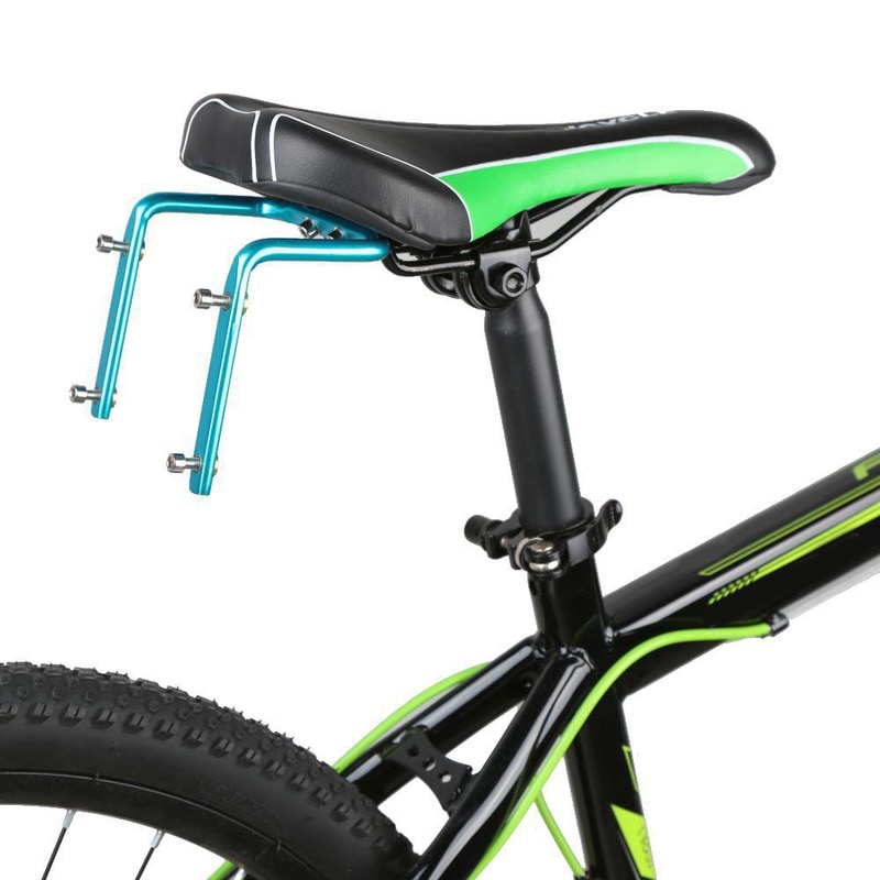 Fiets Bidonhouder Mountainbike Zadel Terug Dubbele Bidonhouder Houder Aluminium Seat Rack Adapter Fiets Accessoires