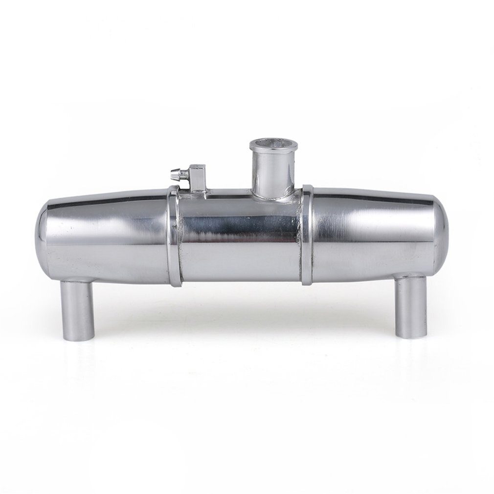 Double Exhaust Pipe 1/8 Methanol Car Metal Exhaust Pipe 18001P Durable Aluminum Vehicle Accessories Parts