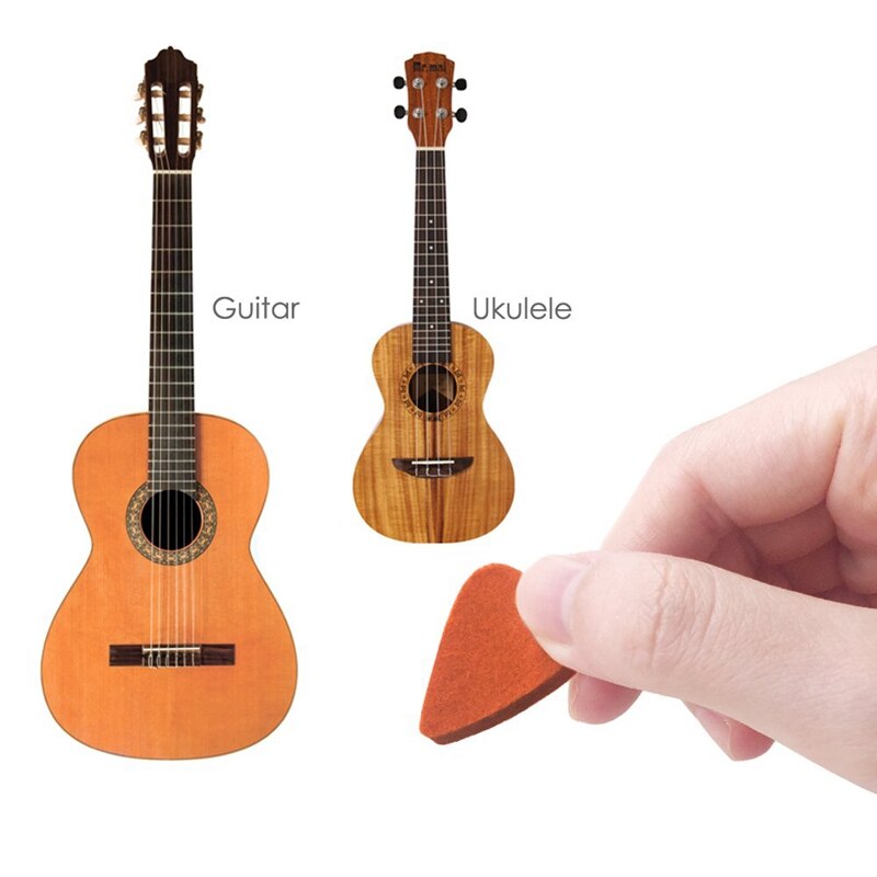 Ukelele plectrums vilten plectrums voor ukelele en gitaar ,8 stuks gitaarplectrums, multicolor