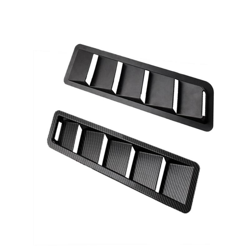 1 Pair Universal Car Auto Hood Vent Louver ABS Bonnet Cooling Panel Trim Hood Vent Louvers Auto Replacement Parts