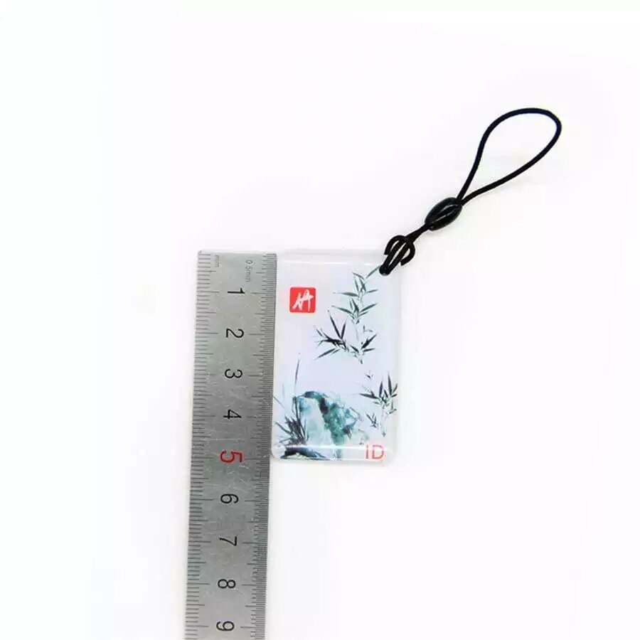 1pcs 125Khz Em4100/TK4100 RFID ID Card Keyfob Access Control System Epoxy Waterproof Tag Keychain Only Read