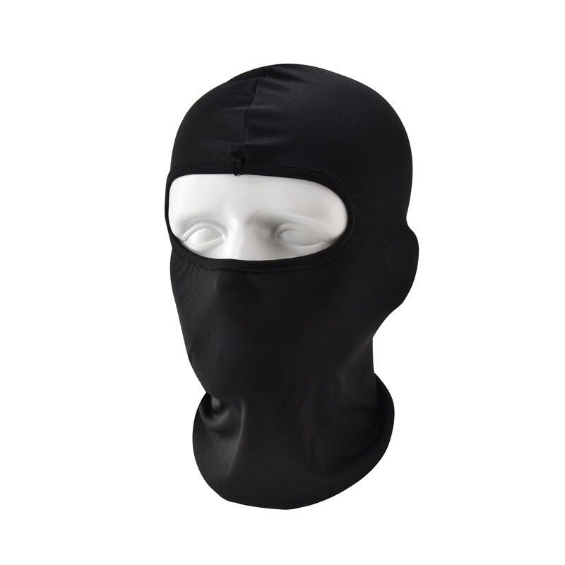 Motorcycle Men's Balaclava Winter Scarves Windproof Breathable Cycling Ski Biker Shield Helmet Woman Full Face Cover Neck Warmer: black