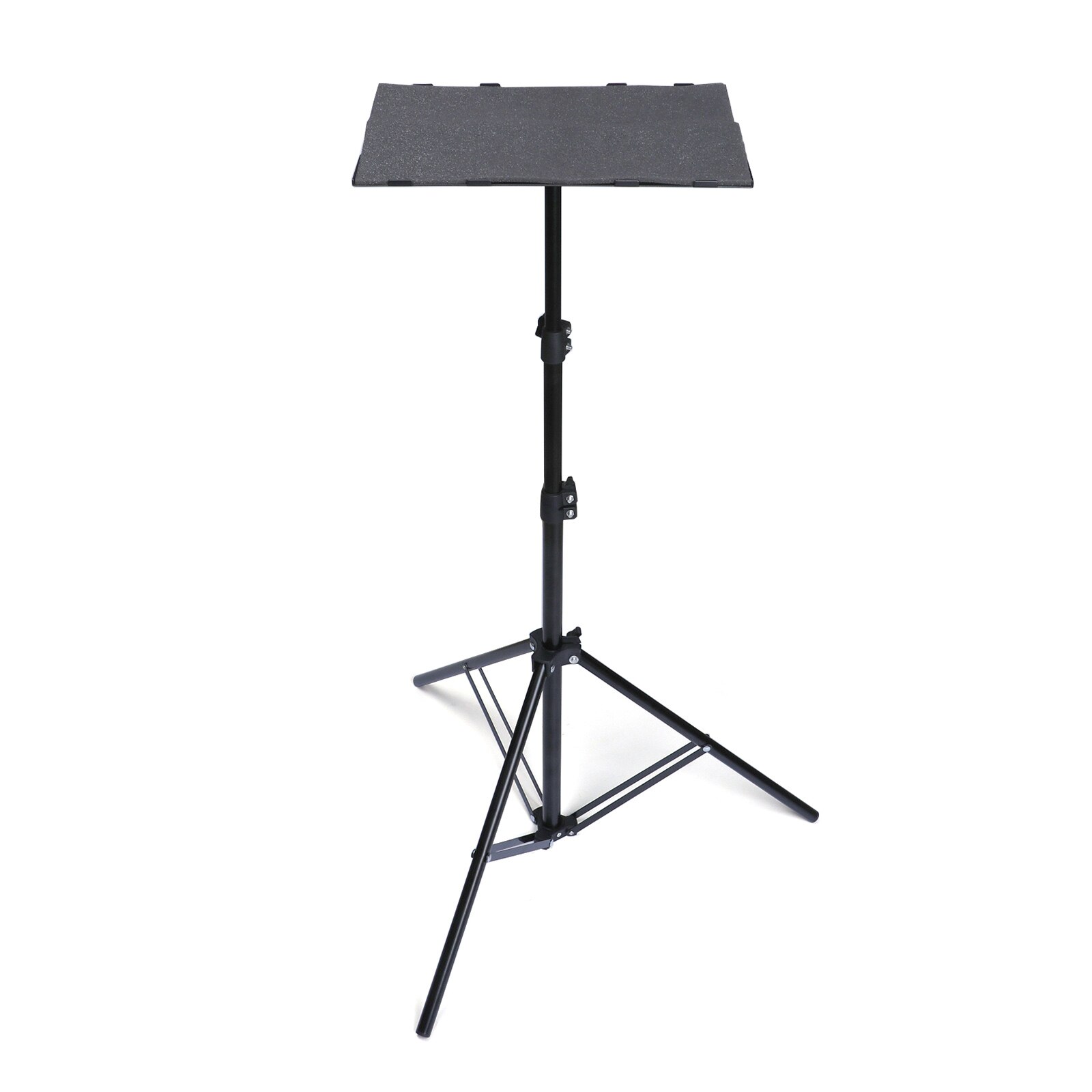 T160 Projector Tripod Stand Foldable with Tripod Tray Multifunctional DJ Racks Projector Stand with Adjustable Height
