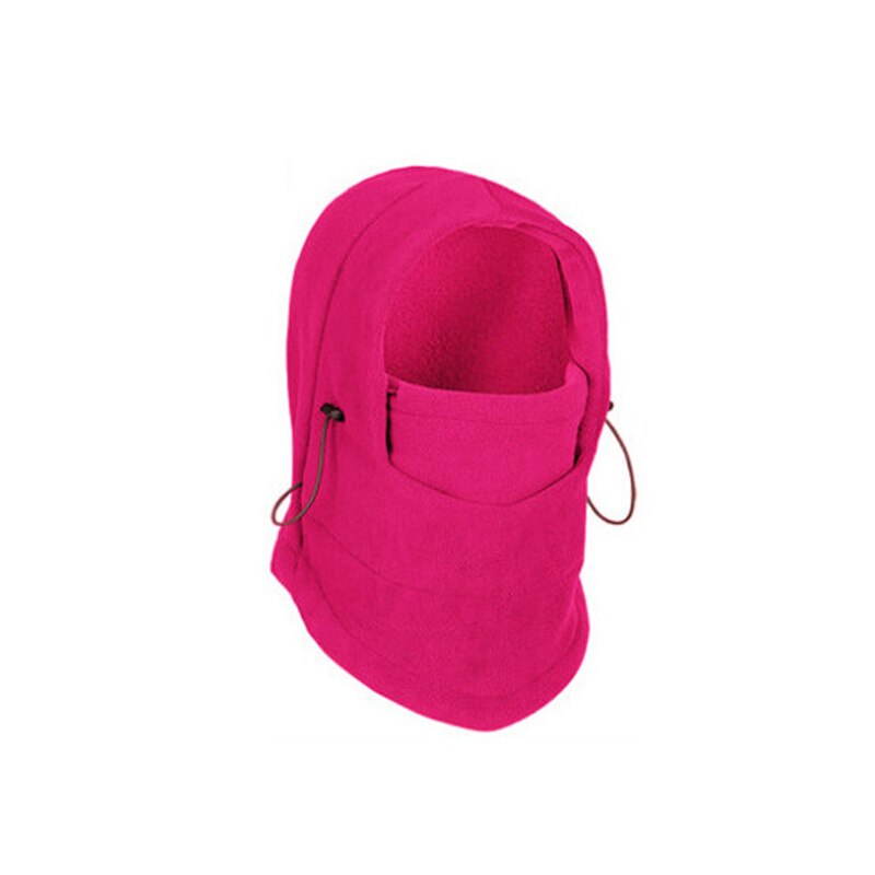 Solid Cycling Scarves Cap Men Women Bicycle Bike Unisex Winter Hat Full Face Mask Summer Outdoor Sports Windproof Hat Mask: Rosy