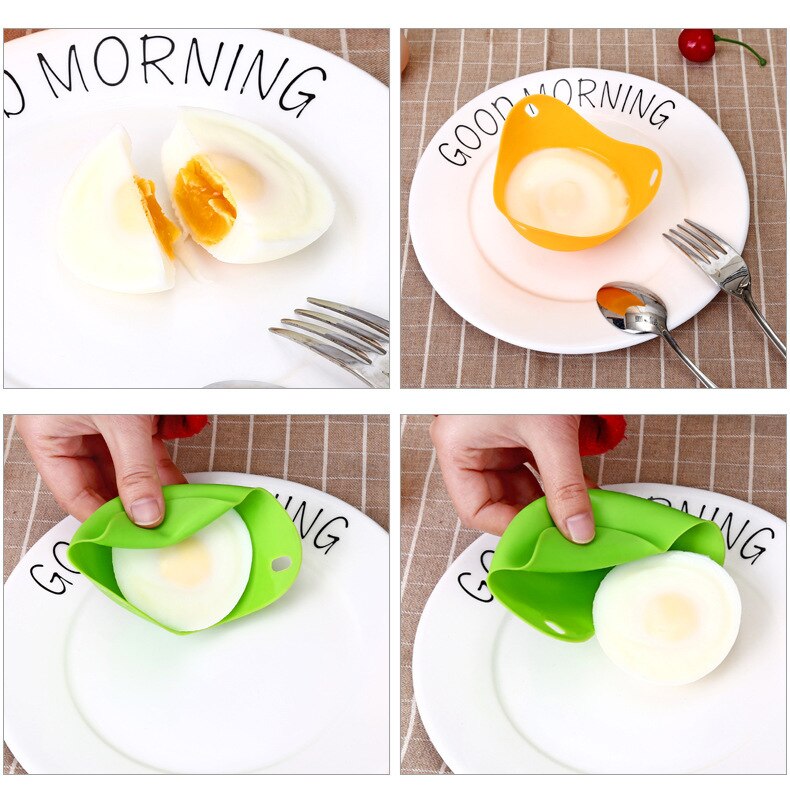 Couleur silicone oeuf cuiseur oeuf cuiseur chaudière oeuf cuiseur moule bol anneau cuisine cuisson accessoires