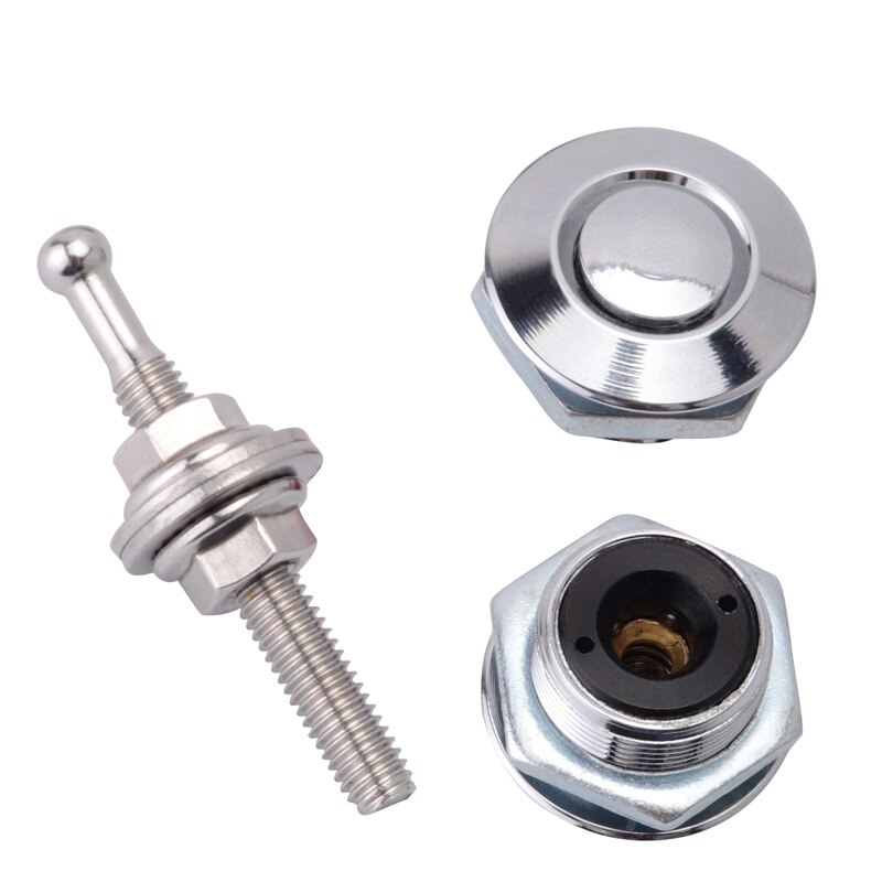 SPEEDWOW-Kit de Clip de bloqueo para capó de coche, herramientas de pestillo rápido de aluminio, bloqueo de Bonnets de motor, 25mm/1,0&quot;: Plata