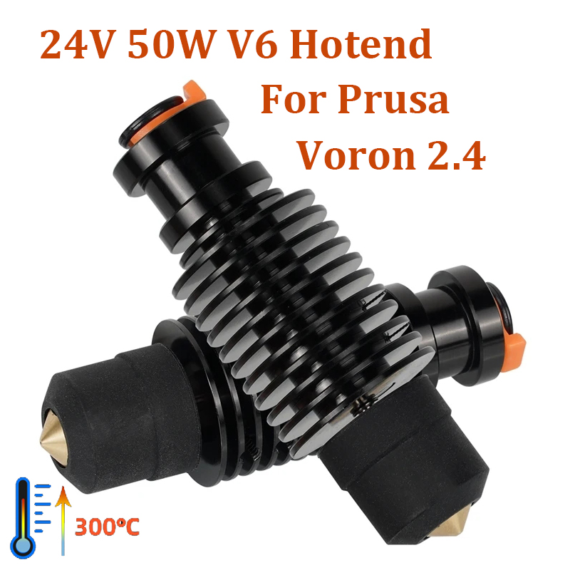 E3D V6 Hotend 24V 50W tête d'impression à noyau chauffant en céramique pour extrudeuse Voron 2.4 Prusa DDB Ender 3 CR10 MK3S imprimante 3D j-head