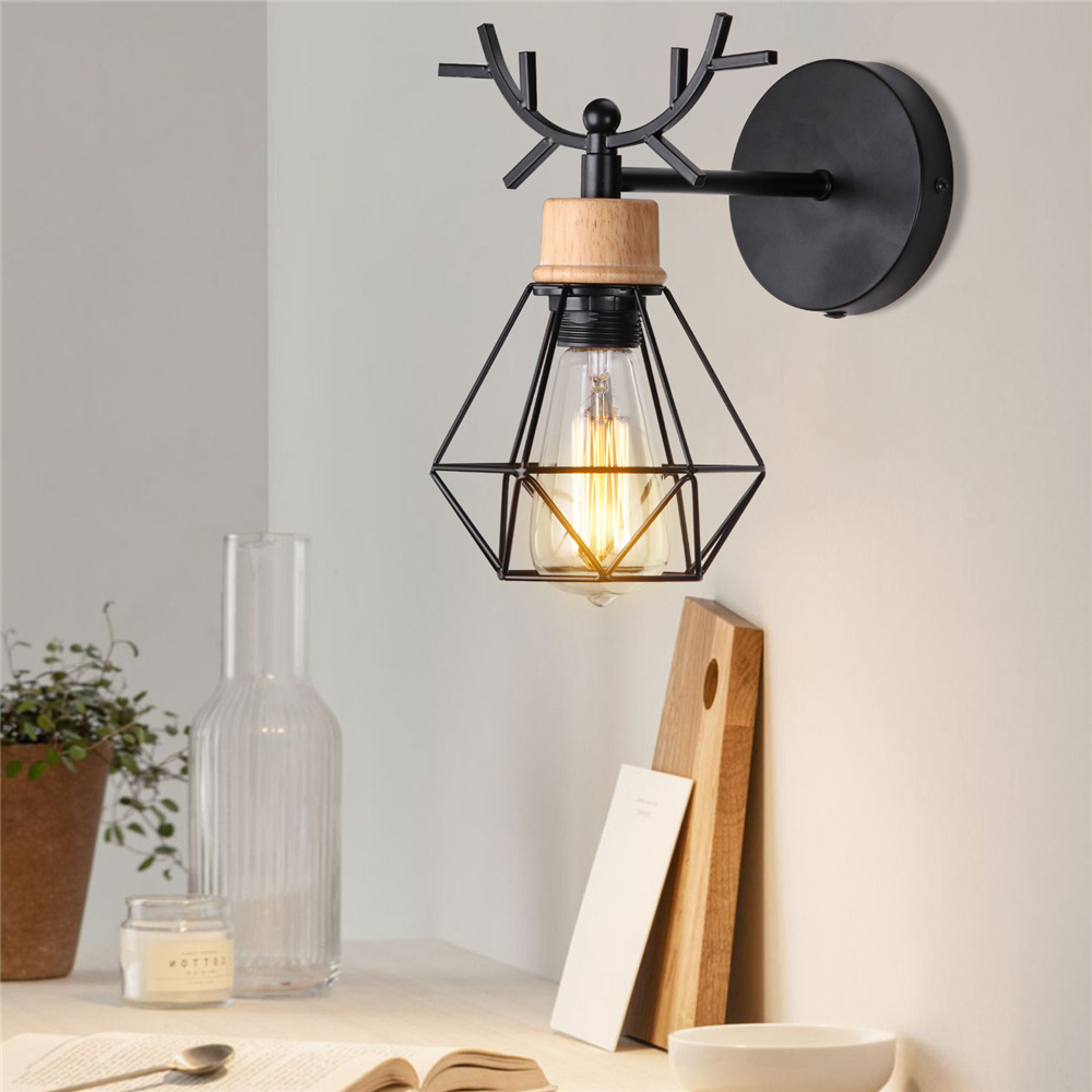 YNXing Lámpara De Pared Vintage Puño Industrial - Aplique Retro E27 Mano Izquierda + Derecha Para Pasillo, Cocina O Bar