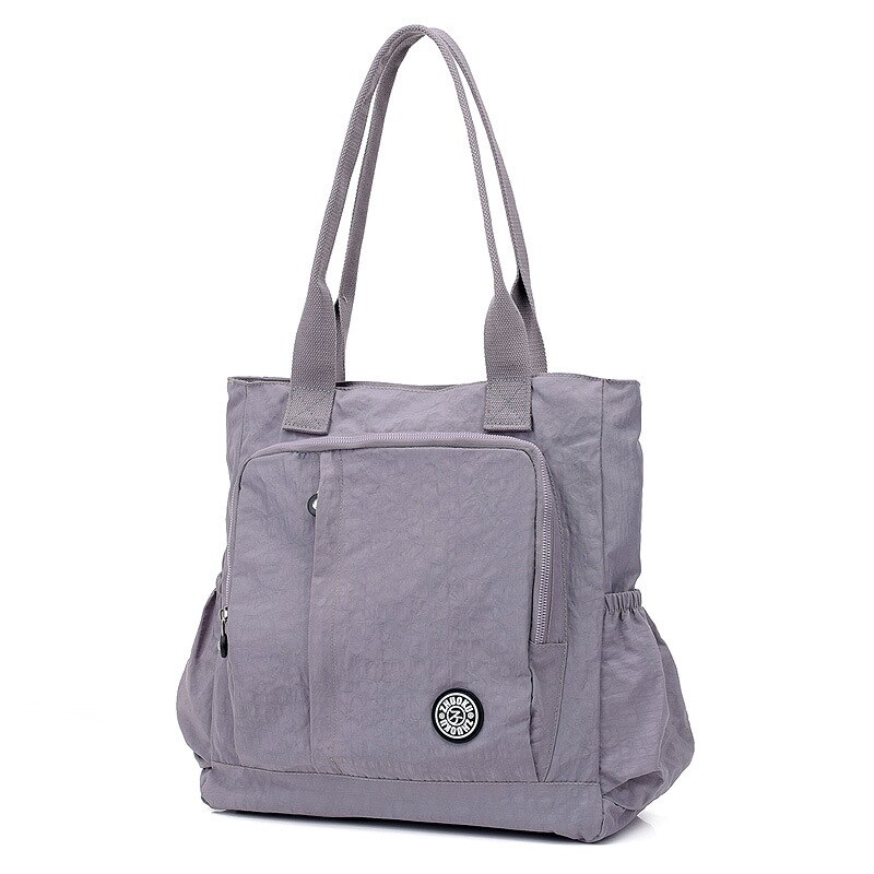 vrouwen handtas schoudertassen vrouwen messenger bag student school nylon waterpfoof reistassen: Grijs