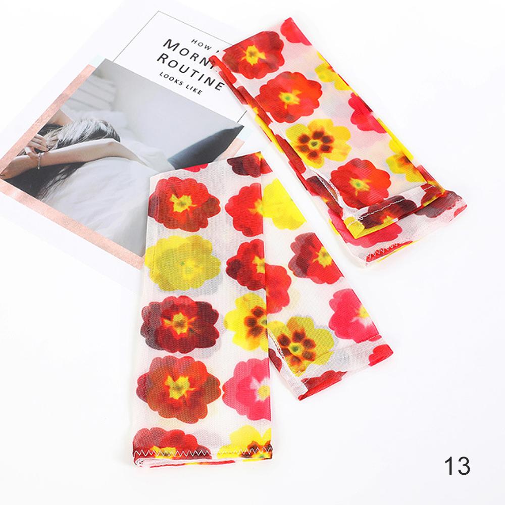 Manchettes d'été colorées pour femmes, protection contre les uv et le soleil, idéales pour le cyclisme, la course à pied, la pêche, l'escalade et la conduite: 13