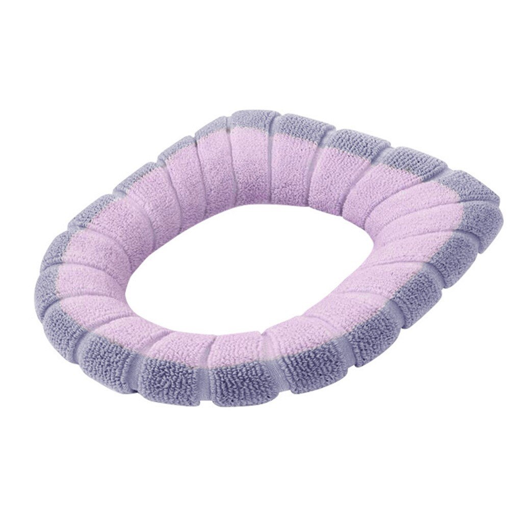 Bathroom Toilet Seat Closestool cushion Washable Soft Warmer Mat Cover Pad Cushion Toilet Seat Closestool Cover cushion: 7