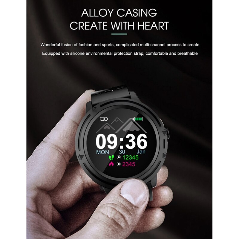 V5 slimme horloges sport armband fitness tracker bloeddruk hartslag voor xiaomi ios android: Zwart