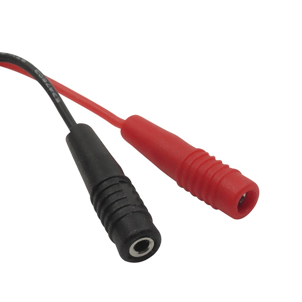 Cleqee 2er Set Prüfkabel – Banane Zu Banane, 1m, Rot/schwarz, 1000V 15A, Stapelbar