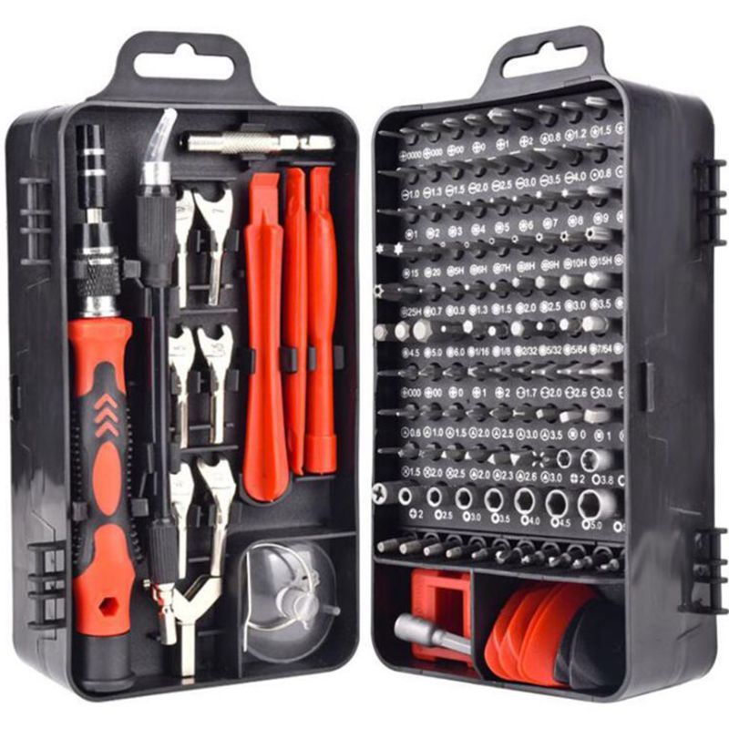 135 in 1 skruvmejsel uppsättning skruvmejsel bituppsättning multifunktion precision mobiltelefon reparationsenhet handverktyg torx hex: 7 hh 1501779-3