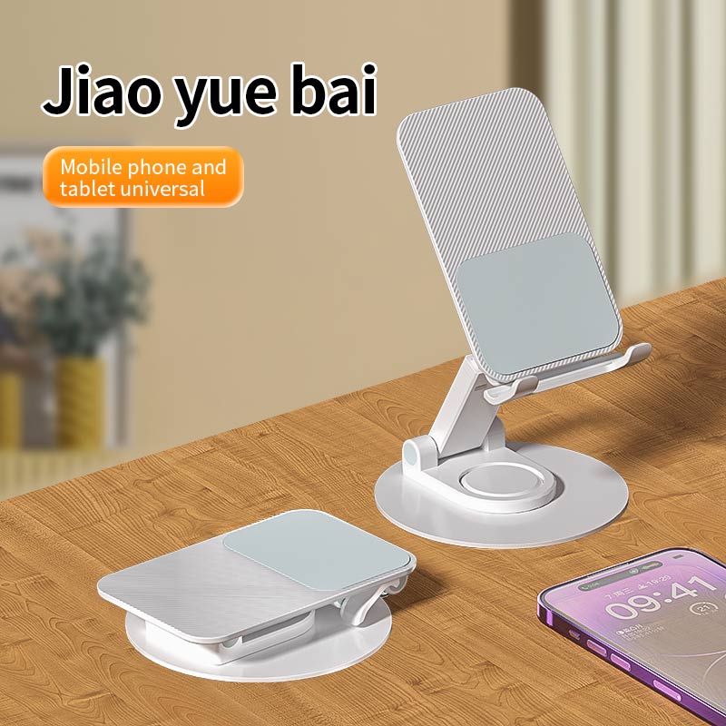 Universal Aluminum Alloy Portable Tablet Holder For iPad Adjustable Flexible Folding Lazy Desktop Live Mobile Phone Stand Mount: Sky Blue